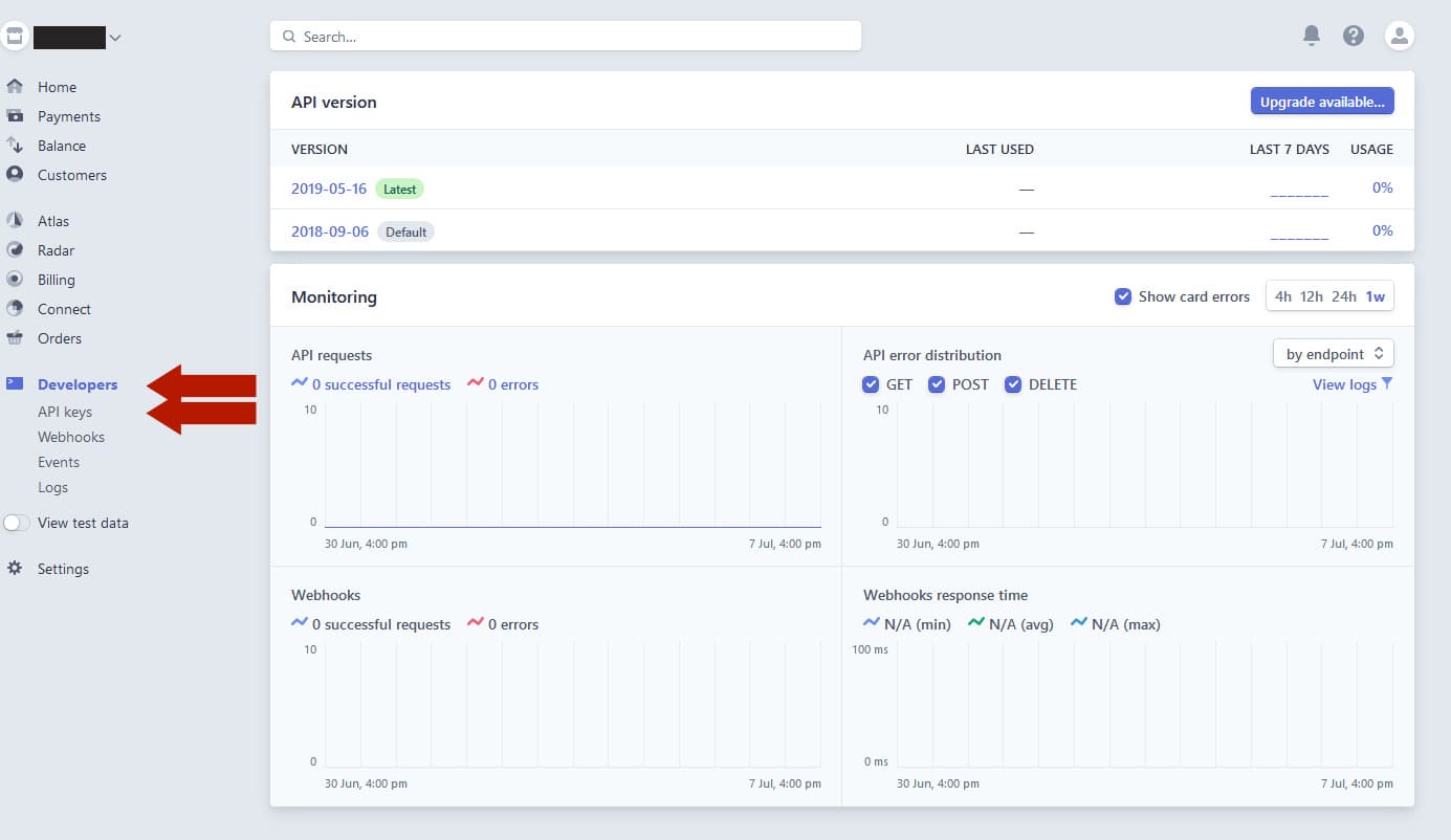 Stripe Dashboard